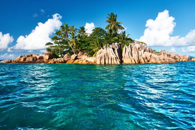 Beautiful St Pierre Island at Seychelles